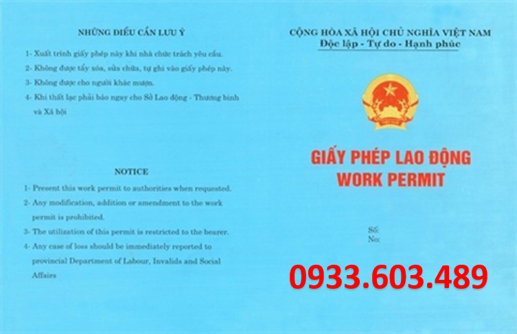 Thu tuc xin gia han giay phep lao dong cho nguoi Trung Quoc moi nhat